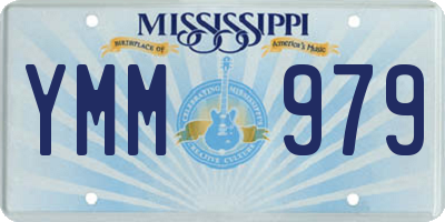MS license plate YMM979