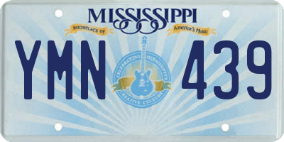 MS license plate YMN439