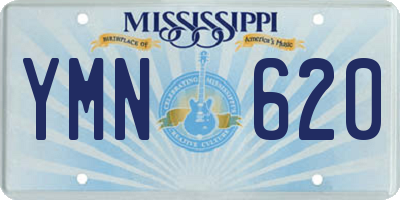MS license plate YMN620