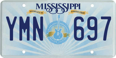 MS license plate YMN697