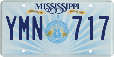 MS license plate YMN717