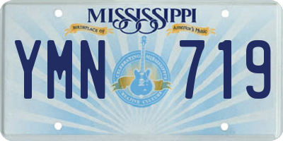 MS license plate YMN719