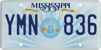 MS license plate YMN836