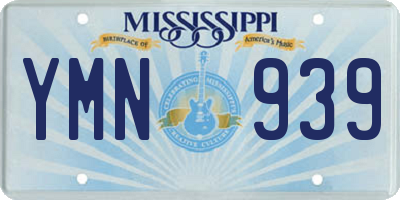 MS license plate YMN939