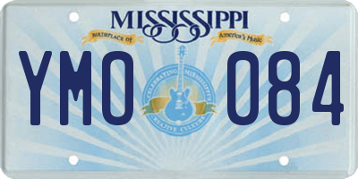 MS license plate YMO084