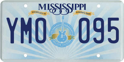 MS license plate YMO095