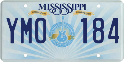 MS license plate YMO184