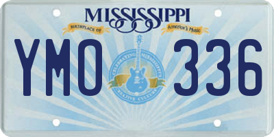 MS license plate YMO336