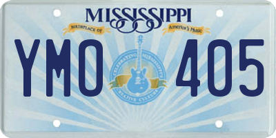 MS license plate YMO405