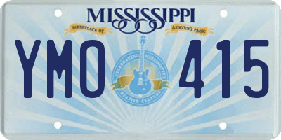 MS license plate YMO415