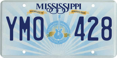 MS license plate YMO428