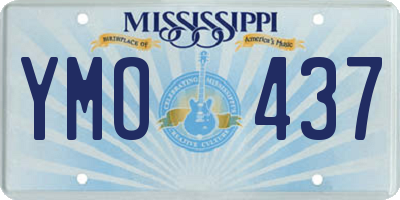 MS license plate YMO437