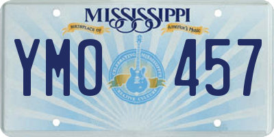MS license plate YMO457