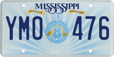MS license plate YMO476