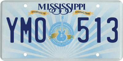 MS license plate YMO513