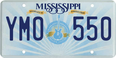 MS license plate YMO550