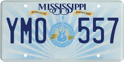 MS license plate YMO557