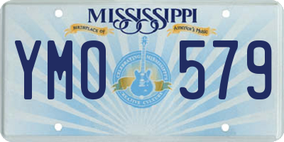MS license plate YMO579