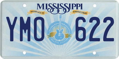 MS license plate YMO622