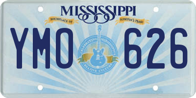 MS license plate YMO626
