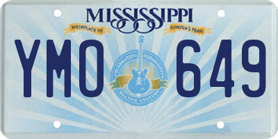 MS license plate YMO649