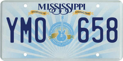 MS license plate YMO658
