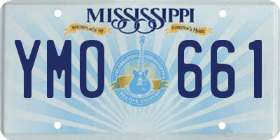 MS license plate YMO661