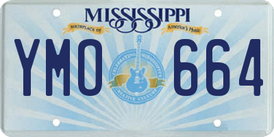 MS license plate YMO664
