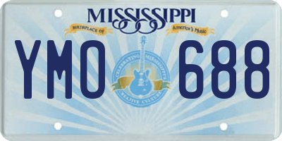 MS license plate YMO688