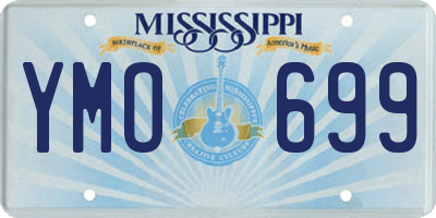 MS license plate YMO699