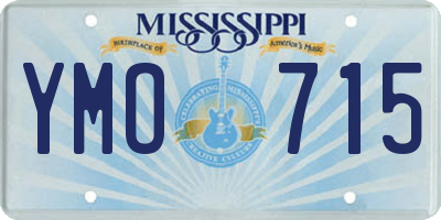MS license plate YMO715