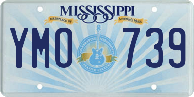 MS license plate YMO739