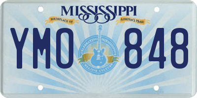 MS license plate YMO848