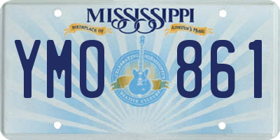 MS license plate YMO861