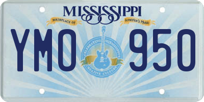MS license plate YMO950