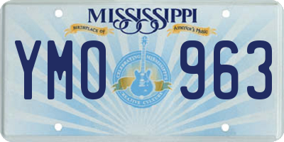 MS license plate YMO963