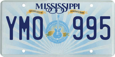 MS license plate YMO995
