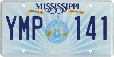 MS license plate YMP141