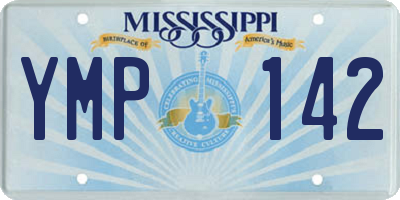 MS license plate YMP142