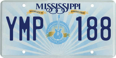 MS license plate YMP188