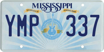 MS license plate YMP337