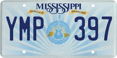 MS license plate YMP397