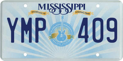 MS license plate YMP409