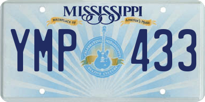 MS license plate YMP433