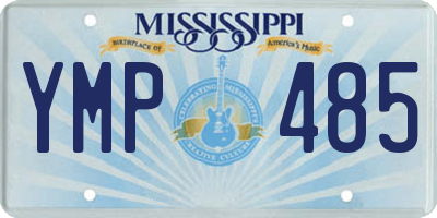 MS license plate YMP485