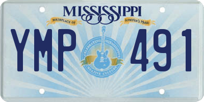 MS license plate YMP491