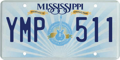 MS license plate YMP511