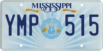 MS license plate YMP515