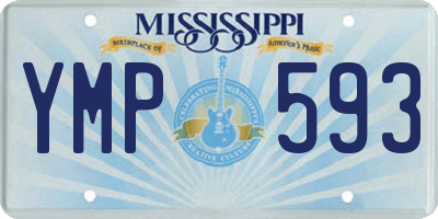 MS license plate YMP593