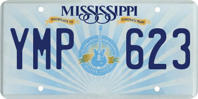MS license plate YMP623